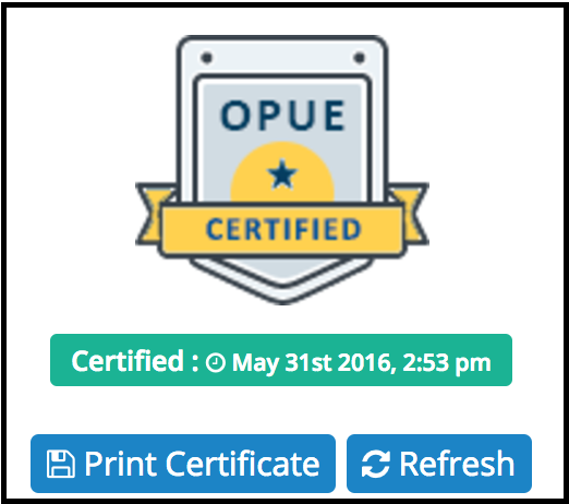 OPUE Badge